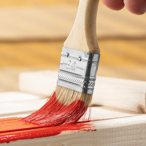 Кисть плоская Slimline 1.5" (38 мм) натуральная щетина, деревянная ручка Sparta