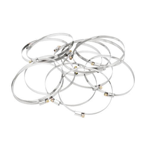 Хомуты нержавеющая сталь, Стандартное болтовое крепление 120-140 мм, 25 штук в упаковке, ширина 9 мм Сибртех