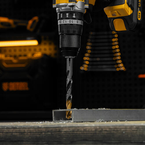 Сверло спиральное по металлу 12 x 151мм, Р6М5, Golden Tip, многогранная заточка Denzel