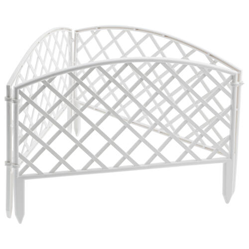 Забор декоративный "Сетка", 24 х 320 см, белый, Palisad