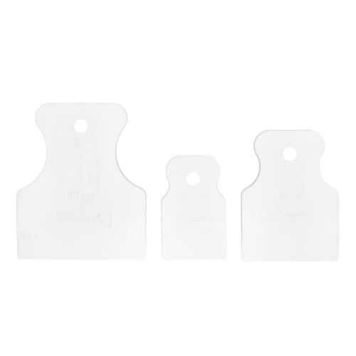 Набор шпателей 40-60-80 мм, белая резина, 3 шт Matrix