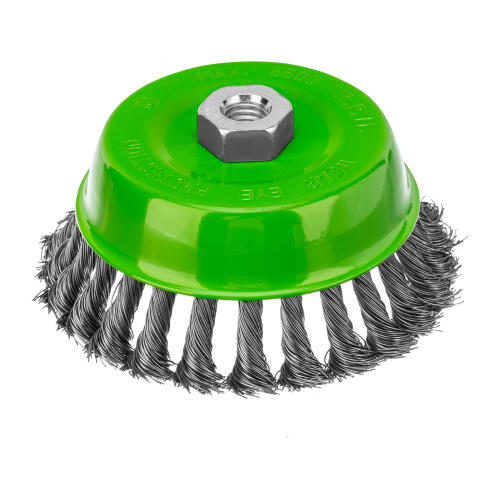 Щетка для УШМ, 125 мм, М14, "чашка", крученая металлическая проволока Сибртех