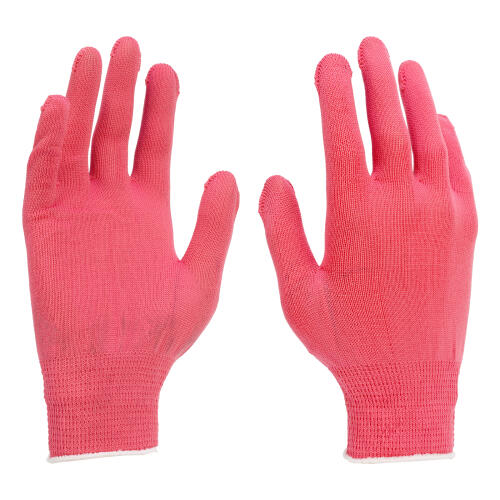 Перчатки Нейлон, 13 класс, цвет розовая фуксия, L