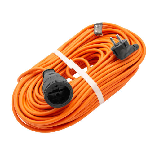 Удлинитель-шнур силовой 50 м, 16А, тип УХ16, ПВС, 1 розетка без заземления Сибртех