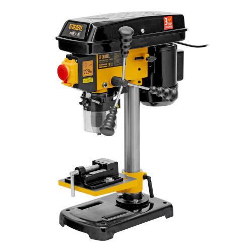 Станок сверлильный DDM-350L, 350 Вт, 13 мм, 5 ск., лазер, настольный Denzel