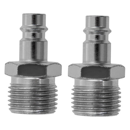 Ниппель универсальный быстросъемный ("папа") внешняя резьба 1/2, 2 шт, Stels