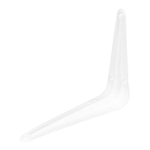 Кронштейн угловой с ребром, 100 х 125 мм, белый Сибртех