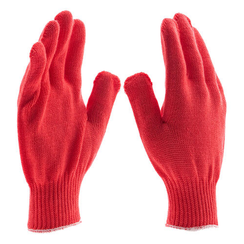 Перчатки трикотажные, акрил, коралл, оверлок Сибртех