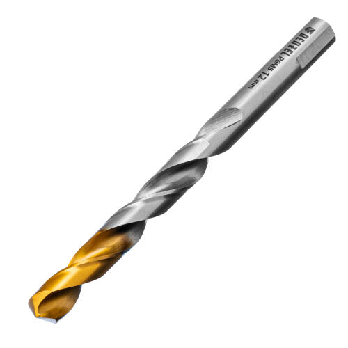 Сверло спиральное по металлу 12 x 151 мм, Р6М5, Golden Tip  Denzel