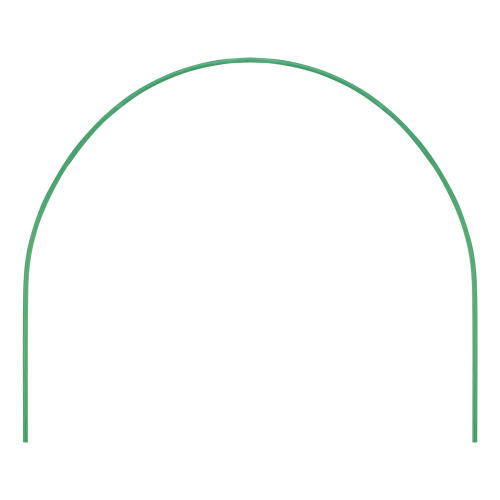 Парниковые дуги в ПВХ 0.75 х 0.9 м, 6 шт D трубы 10 мм