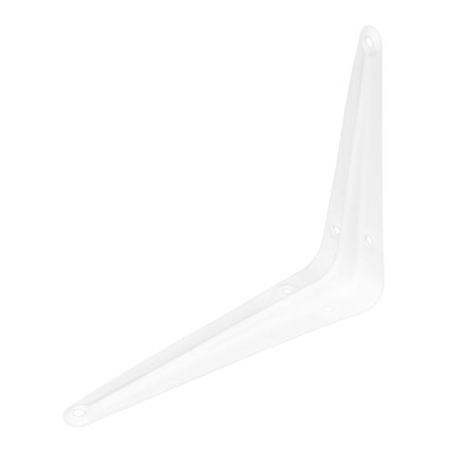 Кронштейн угловой с ребром, 125х150 мм, белый Сибртех