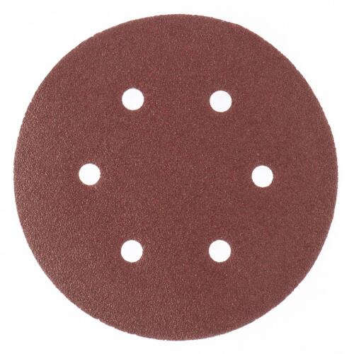 Круг абразивный на ворсовой подложке под "липучку", перфорированный, P 280, 150 мм, 5 шт Matrix
